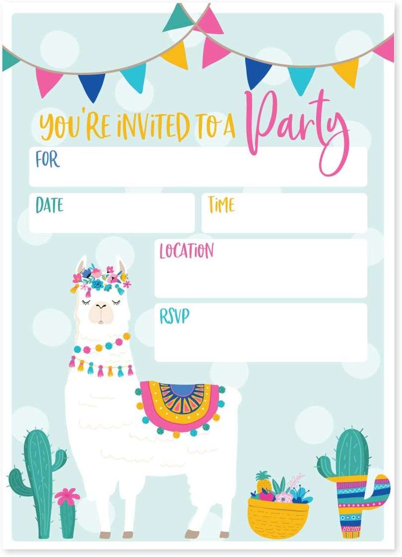 Fill In The Blank Party Invitations