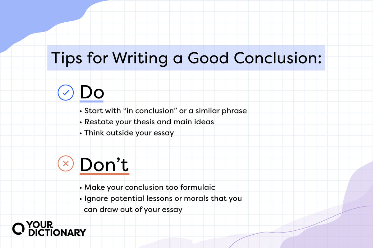 How To Write A Conclusion For An Essay Example
