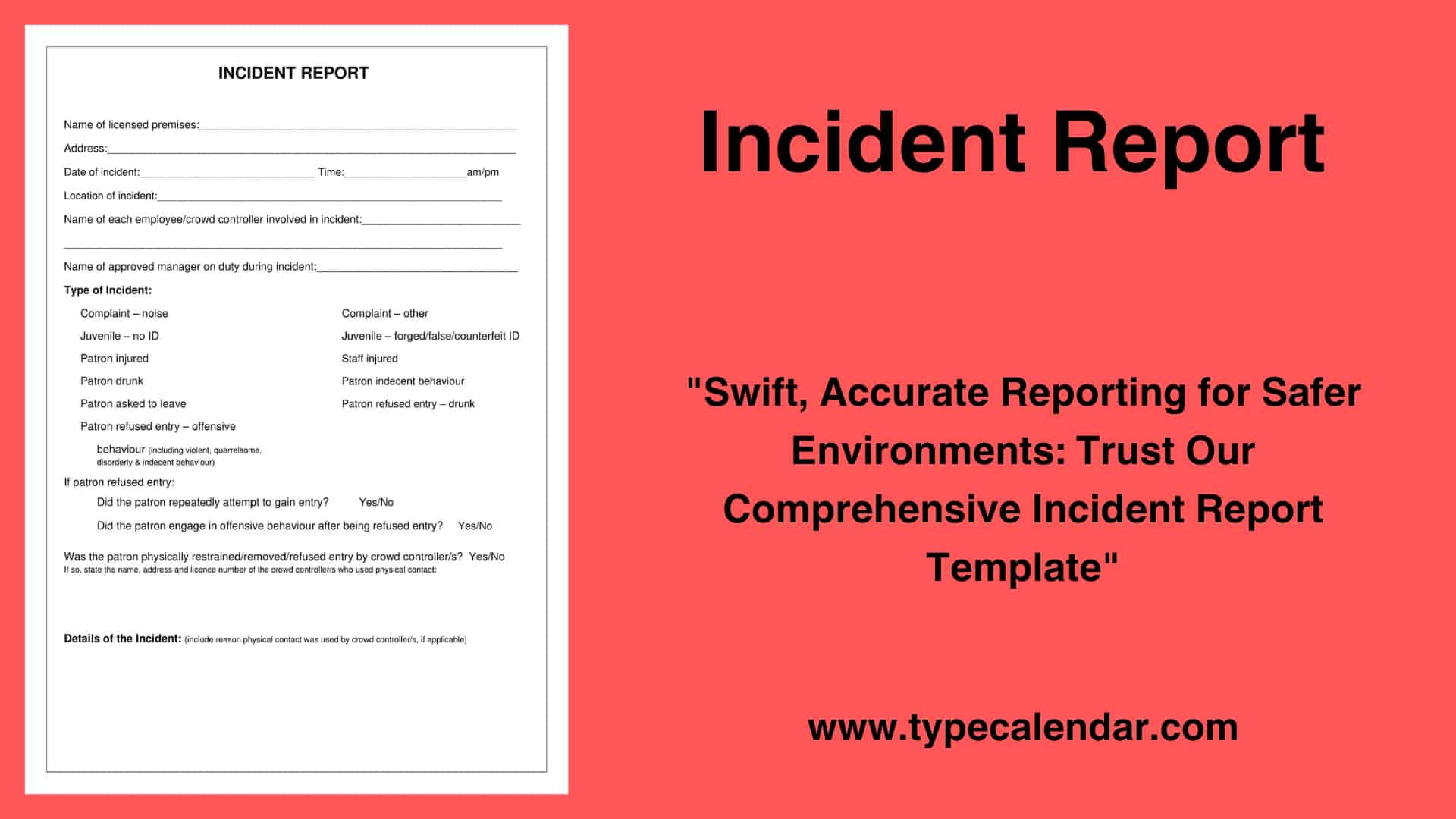 Writing A Police Report Template