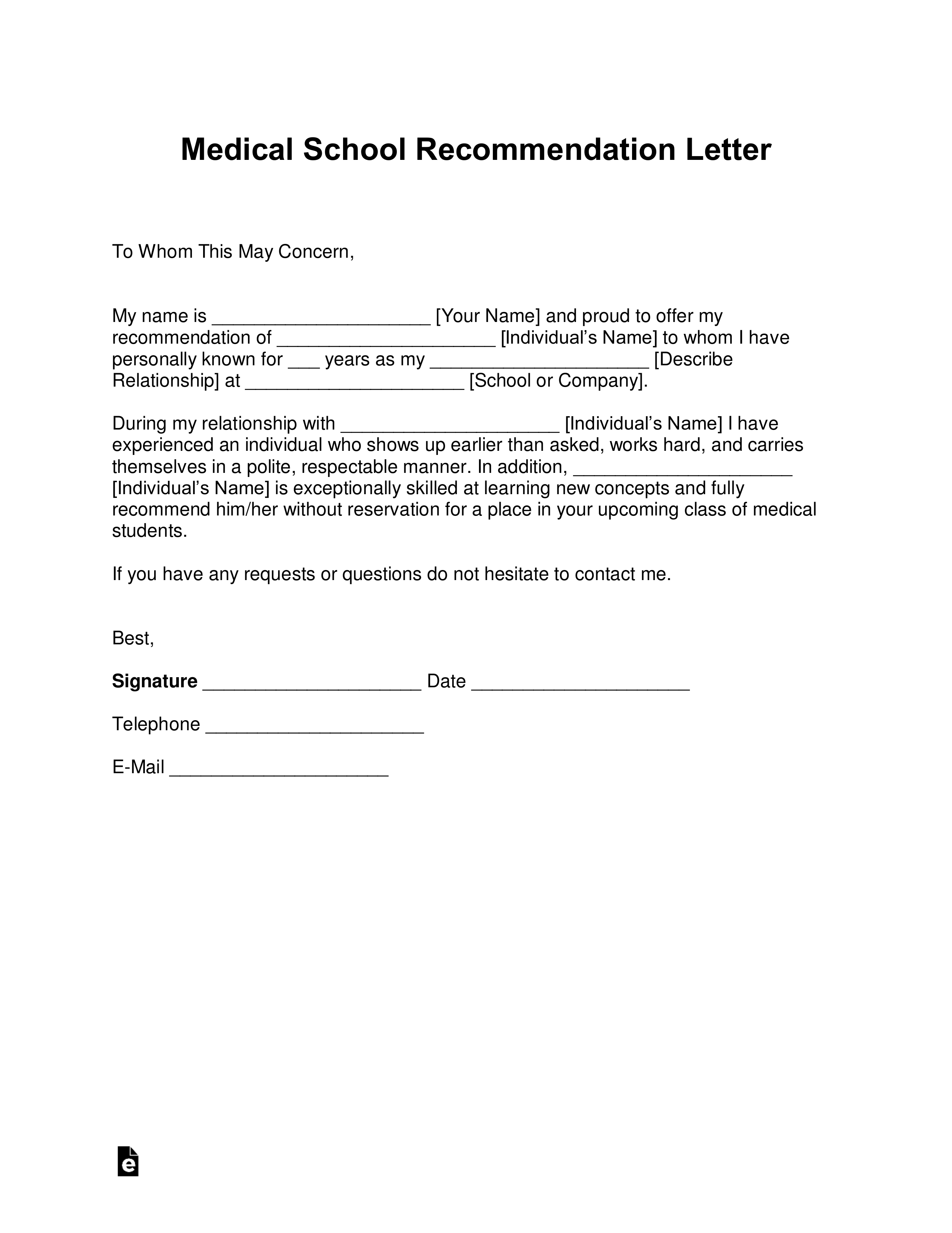 Personal Letter Of Recommendation For A Job