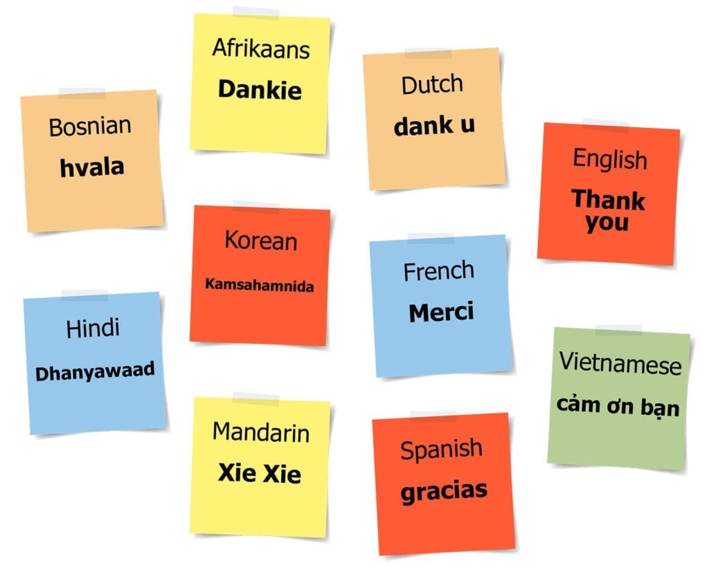 Ways To Say Thank You In English