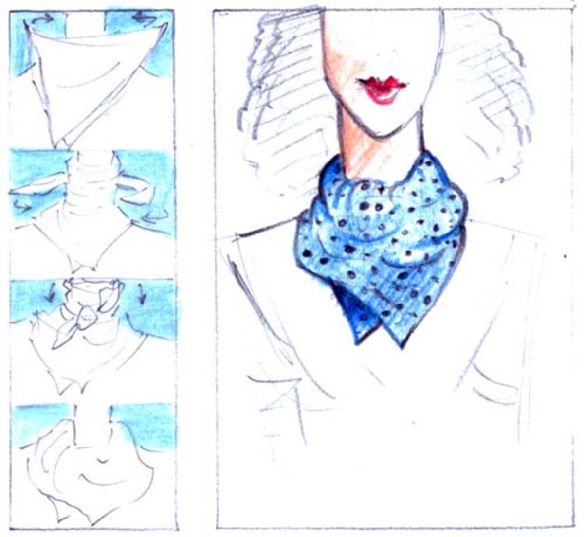 Different Ways To Tie A Square Scarf