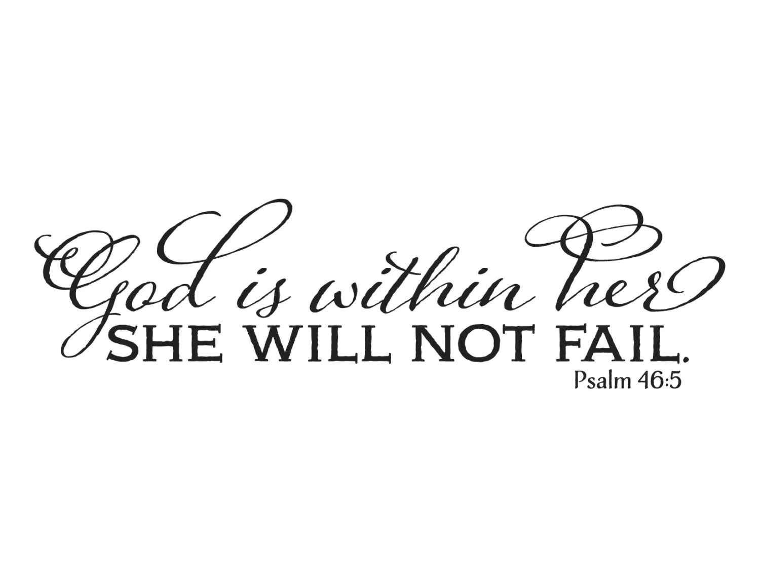 God Is Within Her She