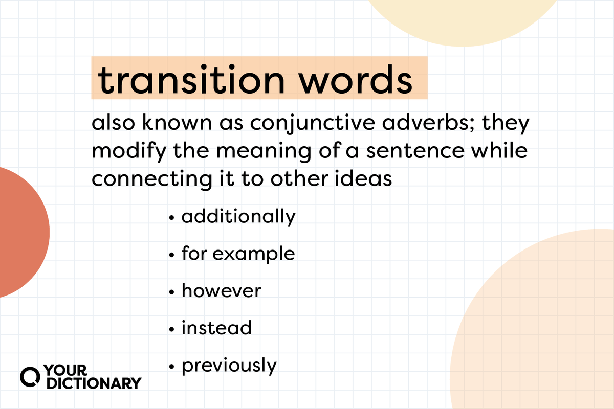 Good Transition Words To Start A Paragraph