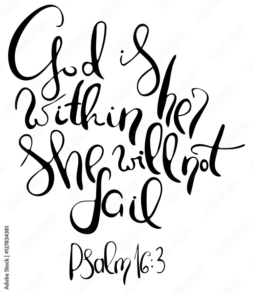 God Is Within Her She Will Not Fail Scripture