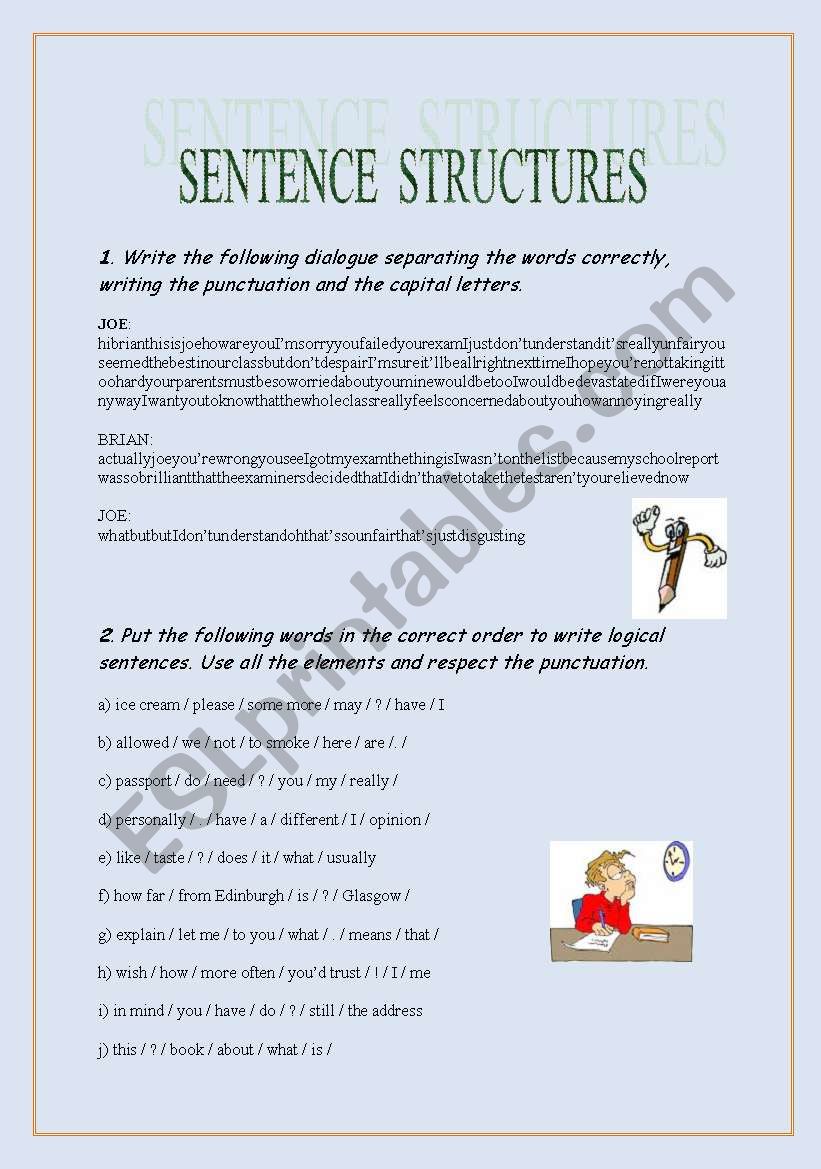 How To Write Proper Sentences
