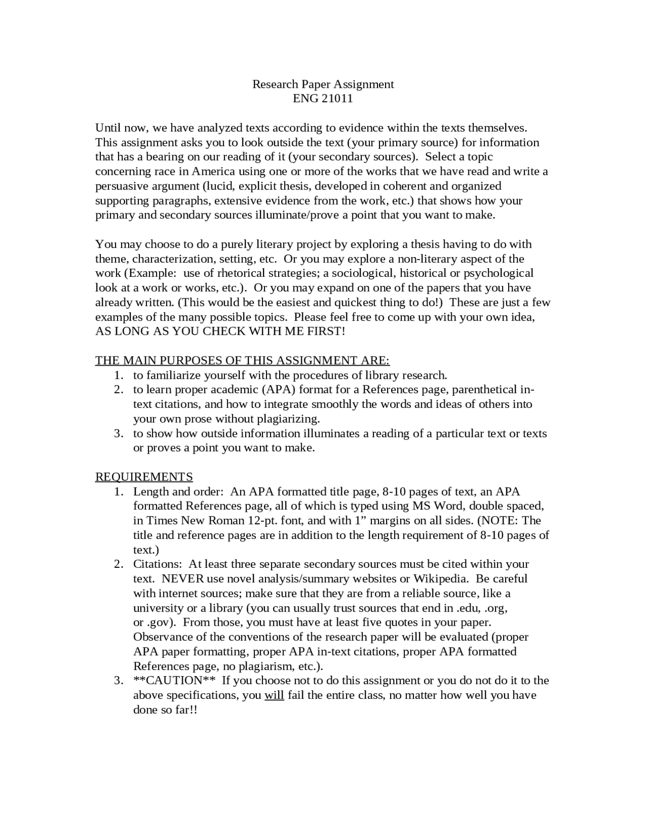 Need Help Writing A Term Paper