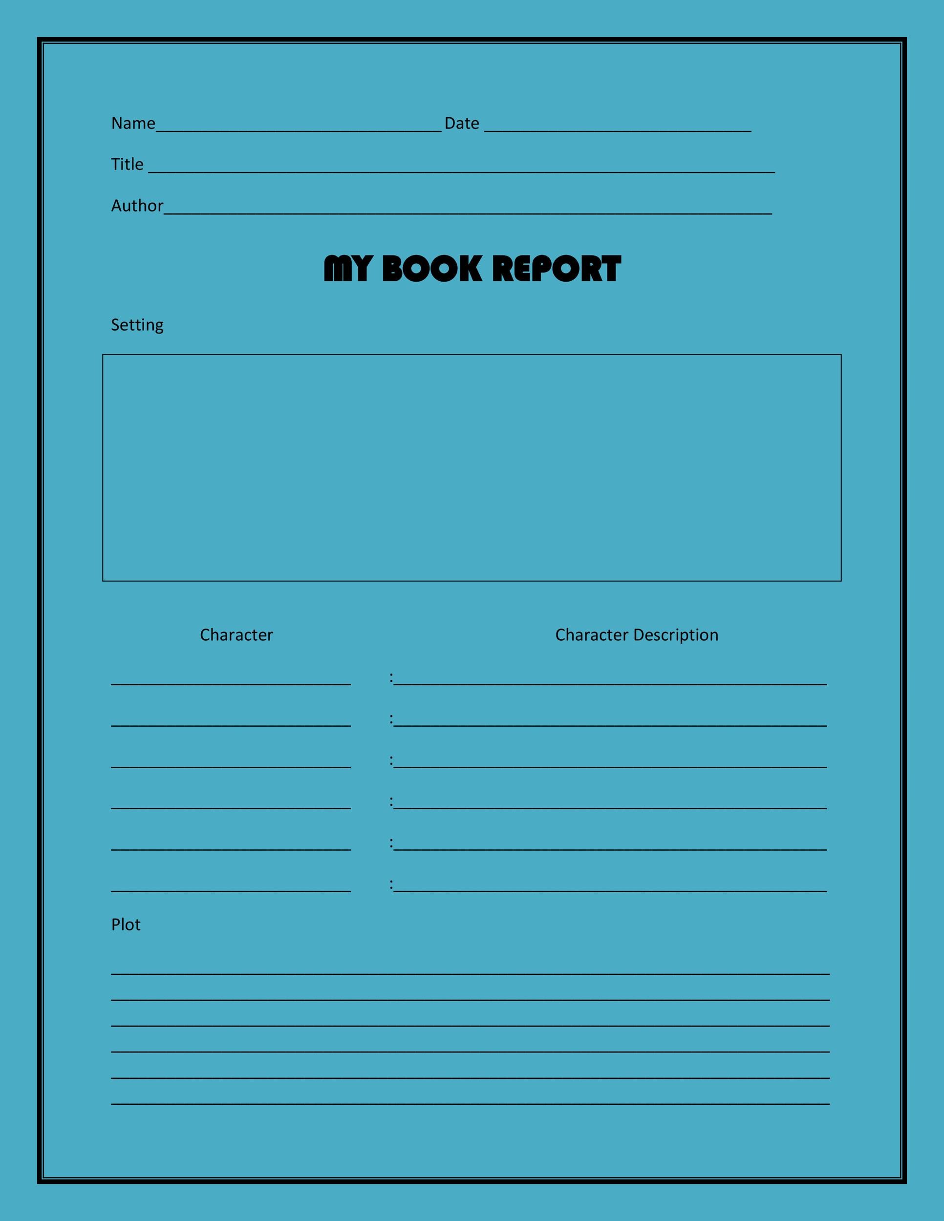 Word Template For Book Writing