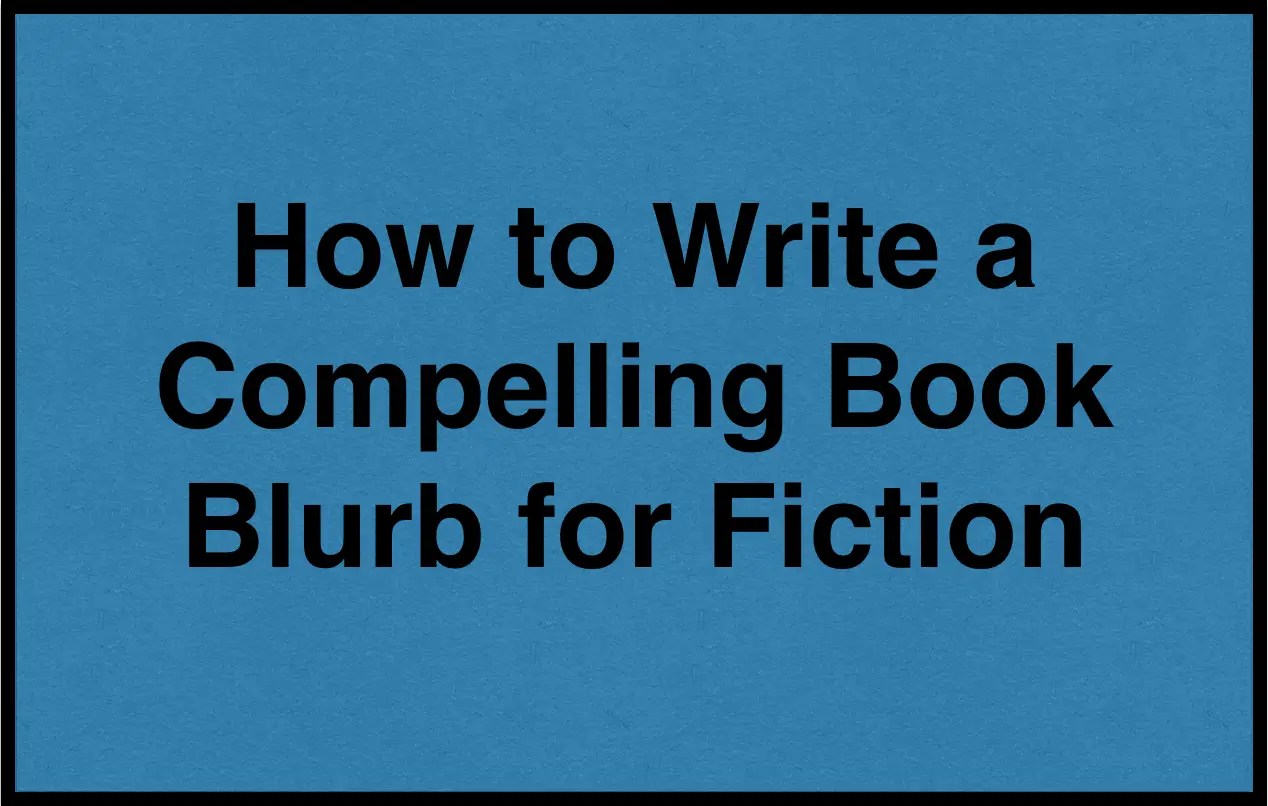 How To Write Fiction Novel