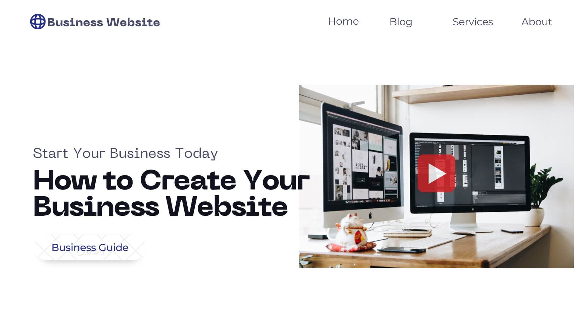 How To Start A Small Business Website For Free
