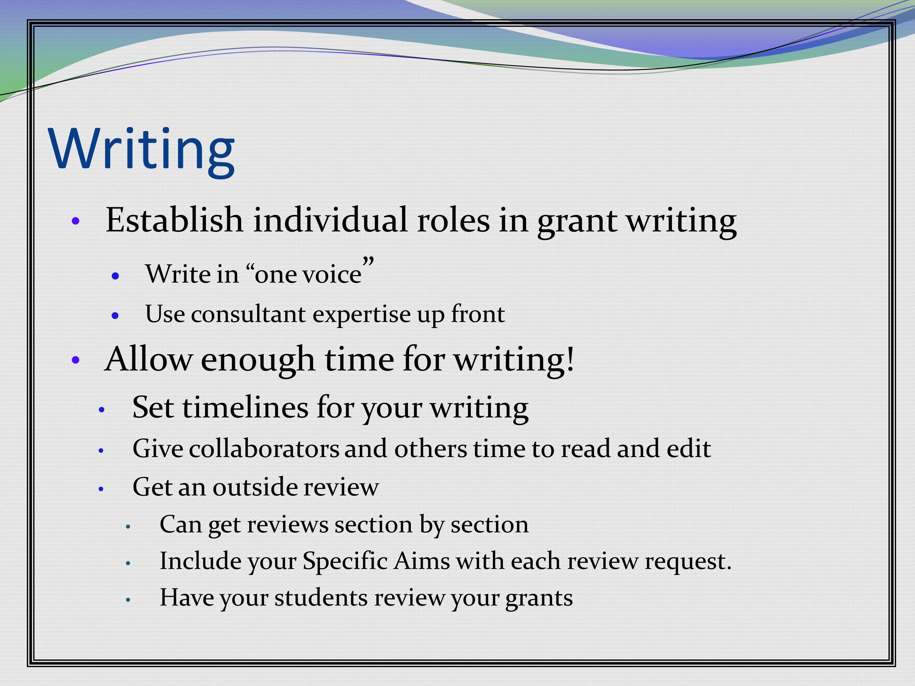 How To Get A Writing Grant