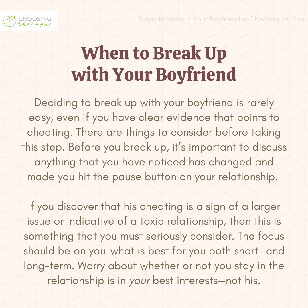 How Do You Know If Your Boyfriend Is Cheating