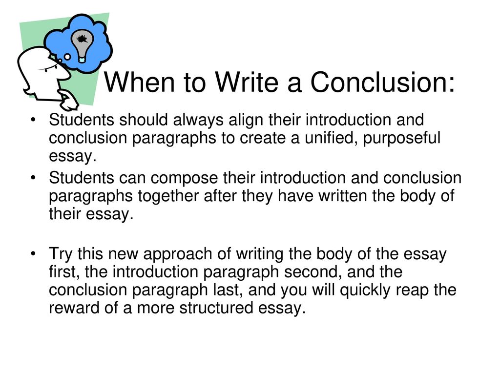 Writing A Good Concluding Paragraph