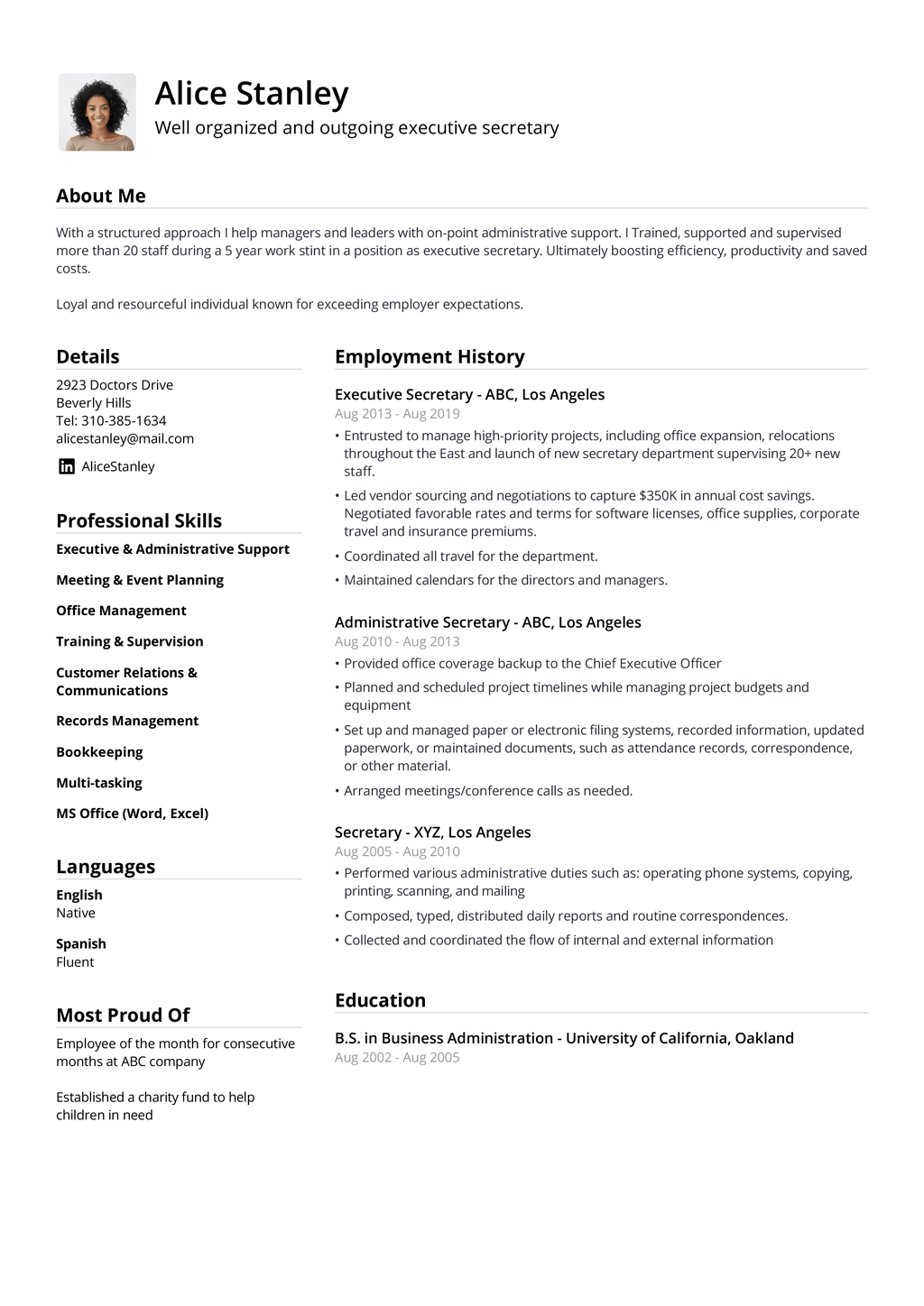 Help Writing A Resume Free
