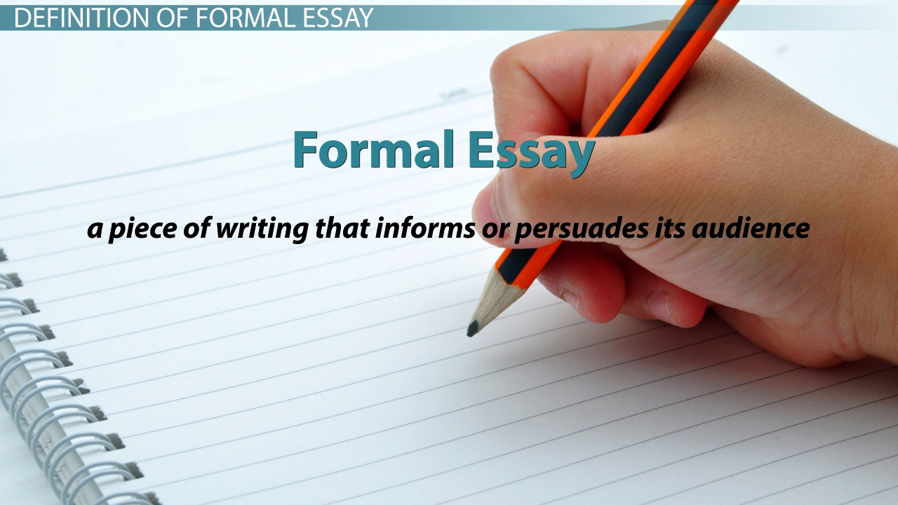How To Start A Formal Writing Essay