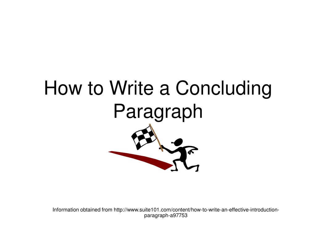 How To Write A Conclusion Paragraph For An Essay Examples