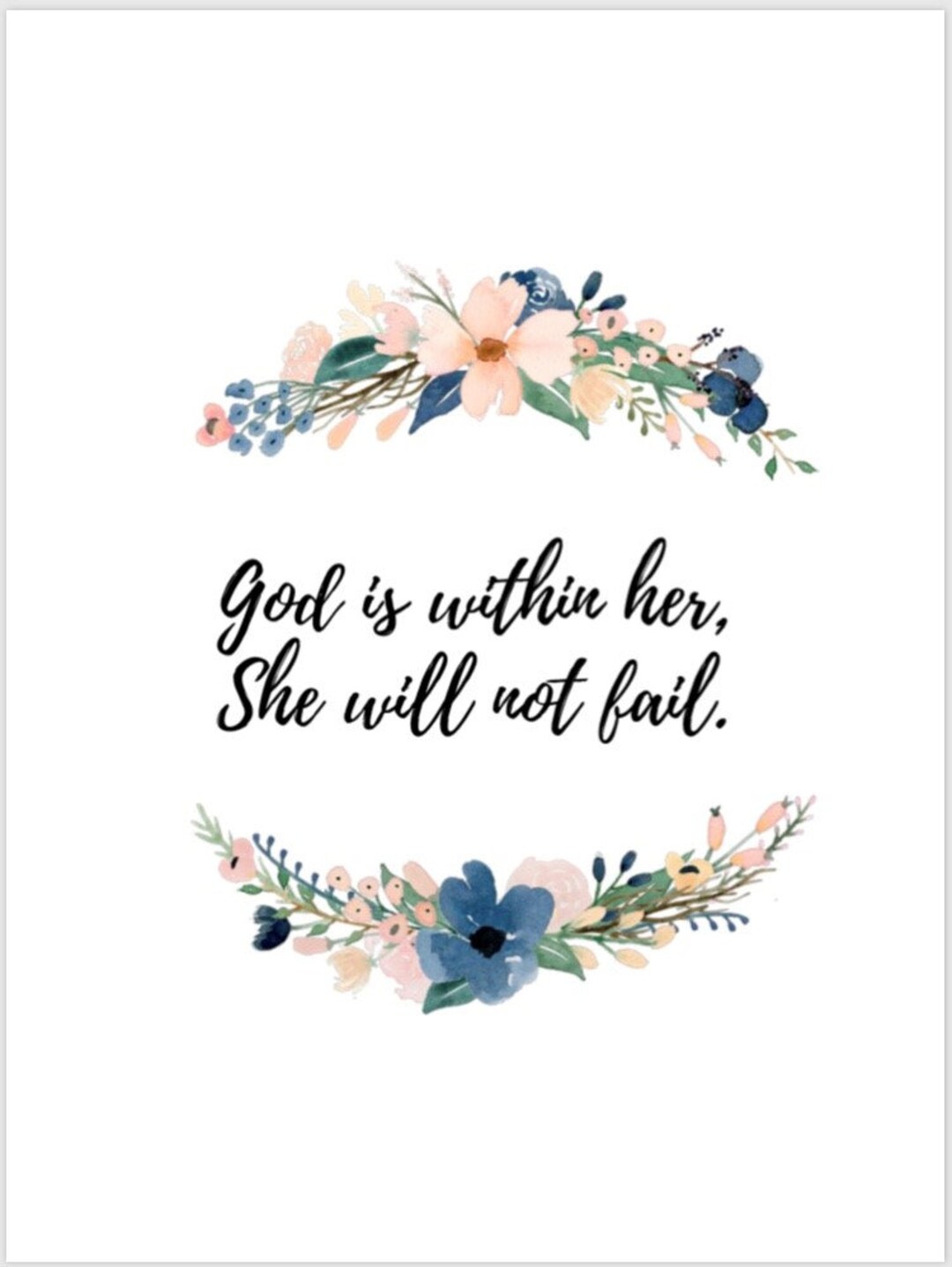 God Is Within Her She Will Not Fail Tattoo