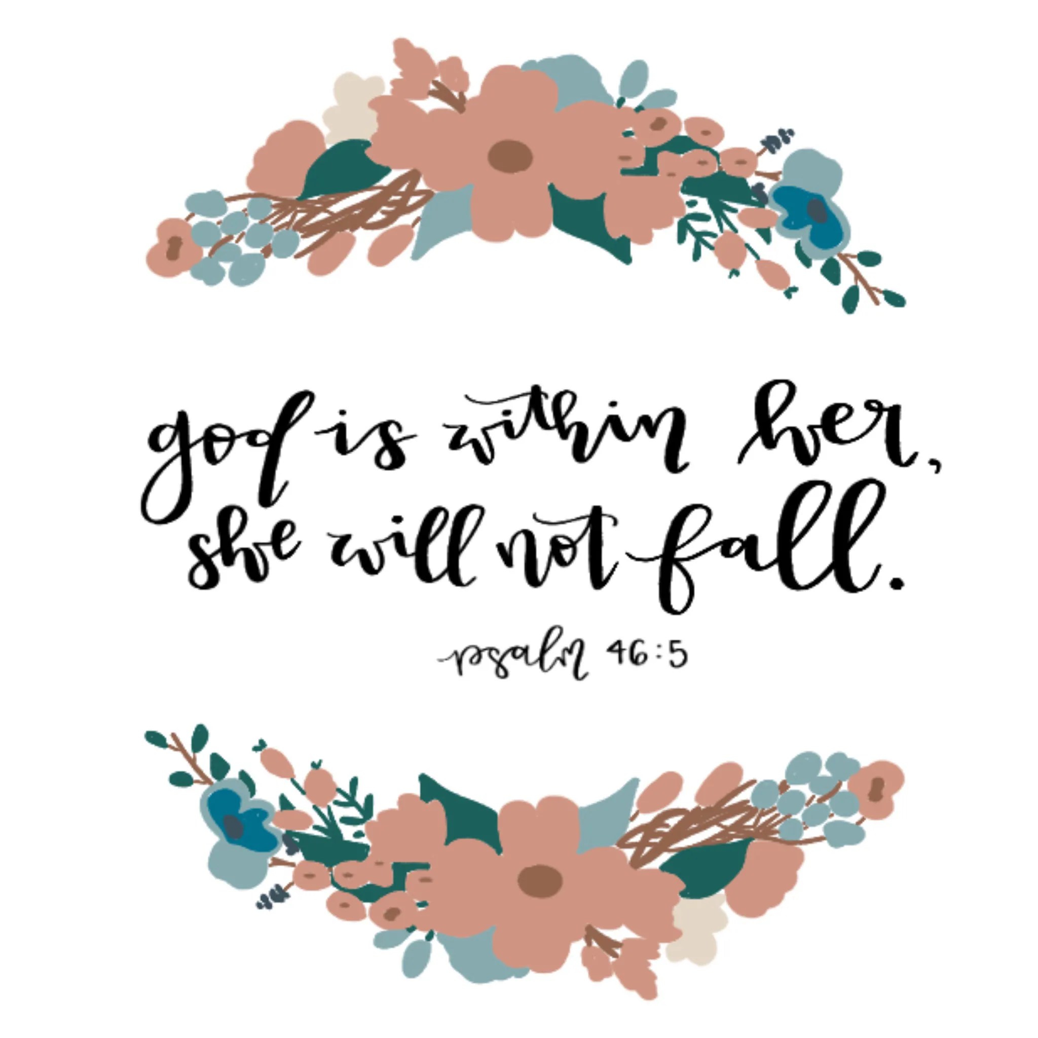 God Is Within Her She Will Not Fail Scripture