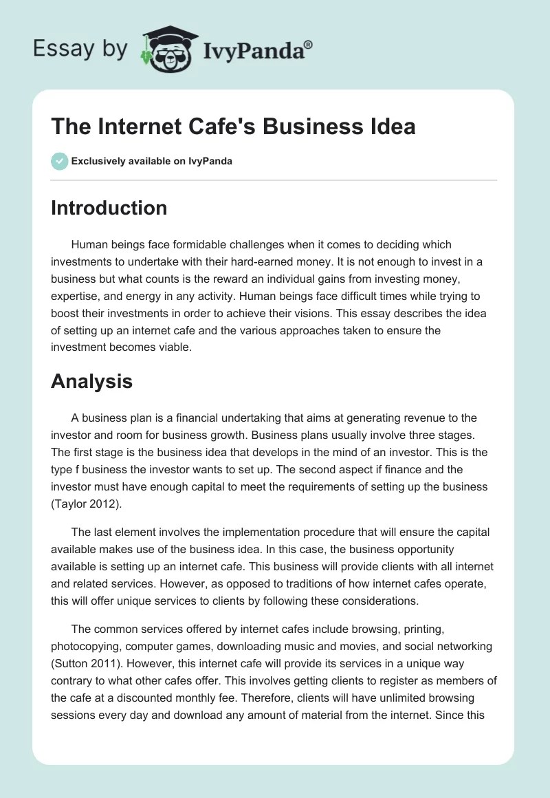 How To Start A Internet Cafe Business