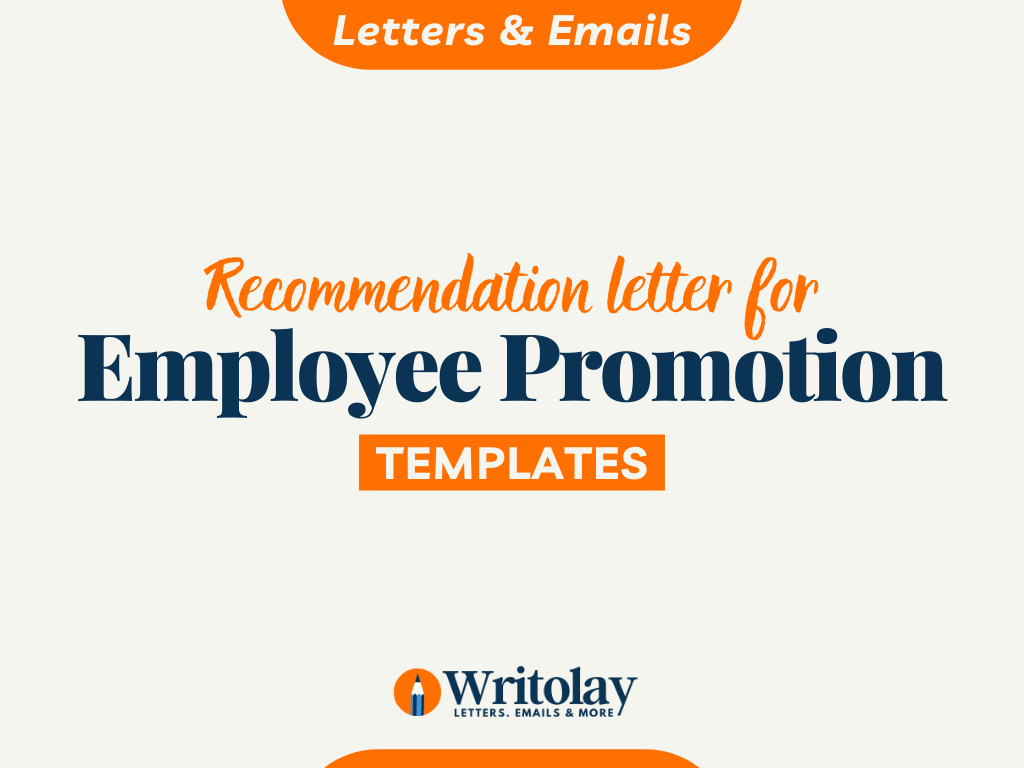 How To Write A Promotion Recommendation Letter For Your Employee