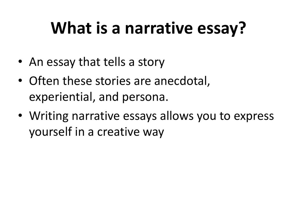 Introduction For A Narrative Essay