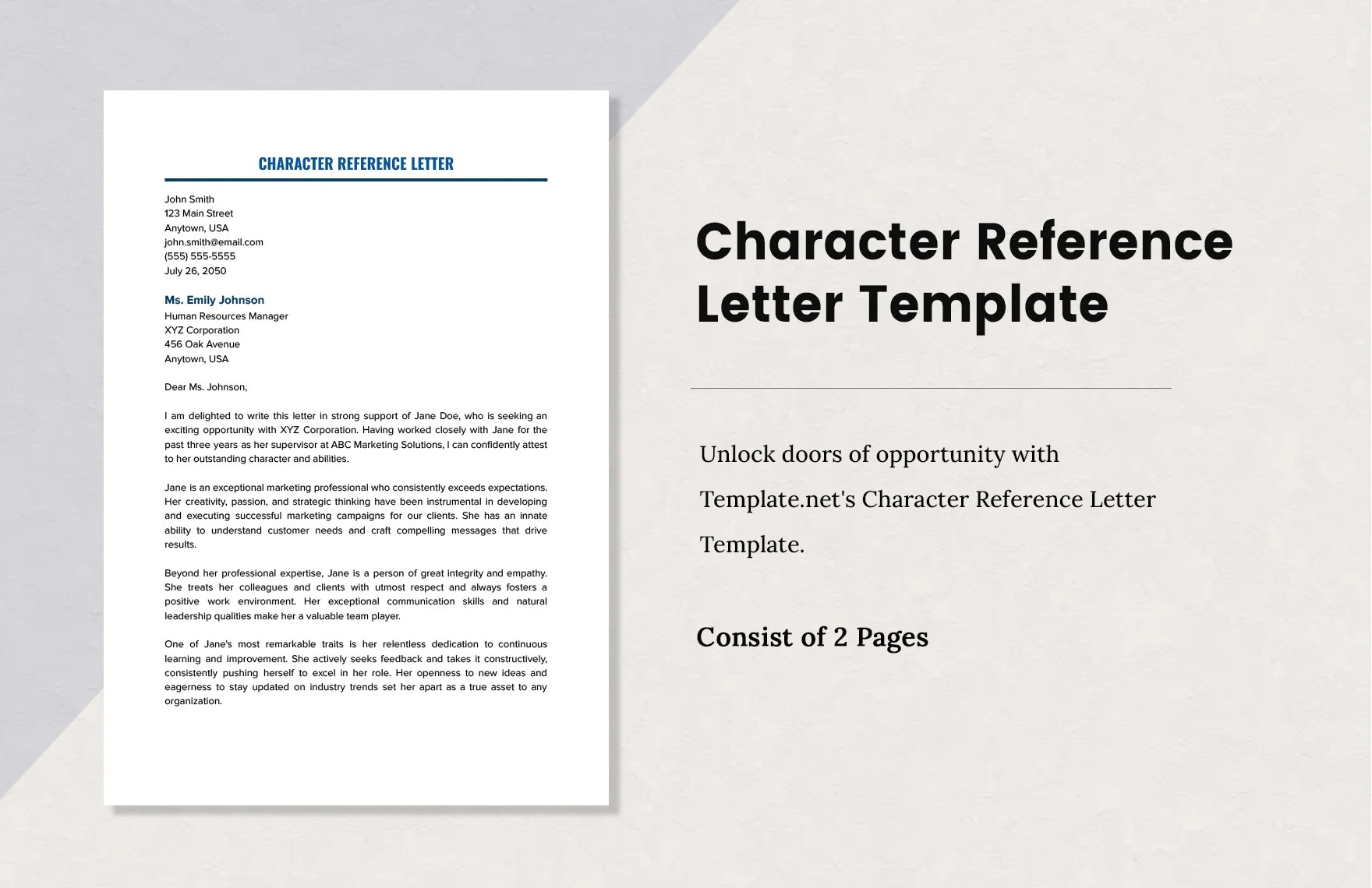Sample Good Character Reference Letter For Court
