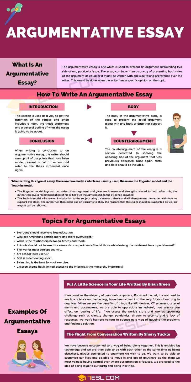 Examples Of An Argumentative Essay